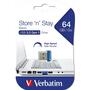 USB флеш накопитель Verbatim 64GB Store 'n' Stay NANO Blue USB 3.0 (98711) - 4