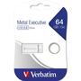 USB флеш накопитель Verbatim 64GB Metal Executive Silver USB 2.0 (98750) - 4