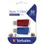 USB флеш накопитель Verbatim 2x32GB Store 'n' Click Red/Blue USB 3.2 (49308) - 9