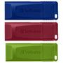 USB флеш накопитель Verbatim 3x16GB Slider Red/Blue/Green USB 2.0 (49326) - 2