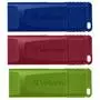 USB флеш накопитель Verbatim 3x16GB Slider Red/Blue/Green USB 2.0 (49326) - 2