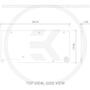 Водоблок EKWB EK-Quantum Vector TUF RTX 3080/3090 Backplate - Nickel (3831109832639) - 2