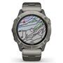 Смарт-часы Garmin fenix 6X Pro Solar, Titanium with vented titanium bracelet (010-02157-24) - 1