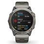 Смарт-часы Garmin fenix 6X Pro Solar, Titanium with vented titanium bracelet (010-02157-24) - 7