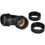 Фитинг для СВО ThermalTake Pacific G1/4 PETG Tube 90-Degree Dual Compression 16mm OD - (CL-W099-CA00BL-A) - 1