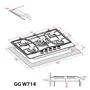 Варочная поверхность Weilor GG W 714 BL - 3