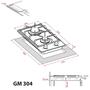 Варочная поверхность Weilor GM 304 WH - 10
