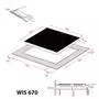 Варочная поверхность Weilor WIS 670 BLACK - 6