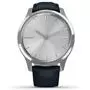 Смарт-часы Garmin vivomove Luxe, S/E EU, Silver, Navy, Leather (010-02241-20) - 1