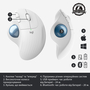 Мышка Logitech Ergo M575 Wireless Trackball Off-white (910-005870) - 5