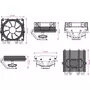 Кулер для процессора 2E GAMING AIR COOL (2E-AC120T4-RGB) - 6