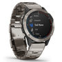 Смарт-часы Garmin quatix 6 Titanium, Saphhire, Gray w/Ti Band (010-02158-95) - 2