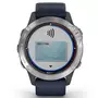 Смарт-часы Garmin quatix 6, Grey with Captain Blue Band (010-02158-91) - 8