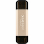 USB флеш накопитель Transcend 128GB JetFlash 930 Gold-Black USB 3.2/Type-C (TS128GJF930C) - 1