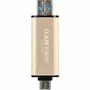 USB флеш накопитель Transcend 128GB JetFlash 930 Gold-Black USB 3.2/Type-C (TS128GJF930C) - 6
