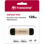 USB флеш накопитель Transcend 128GB JetFlash 930 Gold-Black USB 3.2/Type-C (TS128GJF930C) - 7