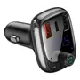 FM модулятор Baseus T typed S-13 Bluetooth MP3 car charger Black (CCTM-B01) - 1