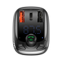 FM модулятор Baseus T typed S-13 Bluetooth MP3 car charger Black (CCTM-B01) - 3