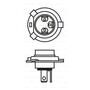 Автолампа Bosch галогенова 60/55W (1 987 301 010) - 5