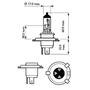 Автолампа Philips галогенова 60/55W (12342 CTV BW) - 2