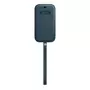 Чехол для моб. телефона Apple iPhone 12 / 12 Pro Leather Sleeve with MagSafe - Baltic Blue (MHYD3ZE/A) - 2