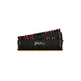 Модуль памяти для компьютера DDR4 16GB (2x8GB) 4000 MHz Renegade RGB Black Kingston Fury (ex.HyperX) (KF440C19RBAK2/16) - 1