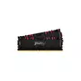 Модуль памяти для компьютера DDR4 16GB (2x8GB) 4266 MHz Renegade RGB Black Kingston Fury (ex.HyperX) (KF442C19RBAK2/16) - 1