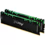 Модуль памяти для компьютера DDR4 16GB (2x8GB) 4266 MHz Renegade RGB Black Kingston Fury (ex.HyperX) (KF442C19RBAK2/16) - 2