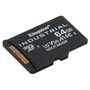 Карта памяти Kingston 64GB microSDXC class 10 UHS-I V30 A1 (SDCIT2/64GBSP) - 1