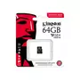 Карта памяти Kingston 64GB microSDXC class 10 UHS-I V30 A1 (SDCIT2/64GBSP) - 2