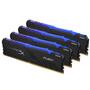 Модуль памяти для компьютера DDR4 64GB (4x16GB) 3000 MHz HyperX Fury RGB Kingston Fury (ex.HyperX) (HX430C16FB4AK4/64) - 1