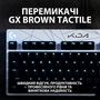 Клавиатура Logitech G Pro GX K/DA Brown Tactile Switch Black-White (920-010077) - 6