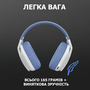 Наушники Logitech G435 Lightspeed Wireless Gaming Headset White (981-001074) - 4