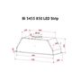 Вытяжка кухонная Perfelli BI 5453 BL 850 LED Strip - 9