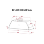 Вытяжка кухонная Perfelli BI 5453 I 850 LED Strip - 3