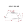 Вытяжка кухонная Perfelli BI 5653 I 1000 LED - 10