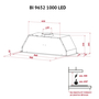 Вытяжка кухонная Perfelli BI 9652 I 1000 LED - 9