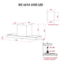 Вытяжка кухонная Perfelli BIC 6654 I 1000 LED - 9