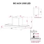 Вытяжка кухонная Perfelli BIC 6654 I 1000 LED - 9