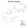 Вытяжка кухонная Perfelli BIET 5854 WH 1200 LED - 10