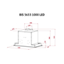 Вытяжка кухонная Perfelli BIS 5633 I 1000 LED - 9