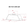 Вытяжка кухонная Perfelli BIS 7653 I 1000 LED - 10
