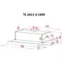 Вытяжка кухонная Perfelli TL 6611 A 1000 BL - 7