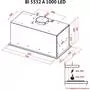 Вытяжка кухонная Perfelli BI 5532 A 1000 BL LED - 3