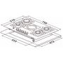 Варочная поверхность Perfelli HKM 7430 INOX SLIM LINE - 8