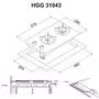 Варочная поверхность Perfelli HGG 31043 BL - 6