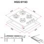 Варочная поверхность Perfelli HGG 61143 BL - 6
