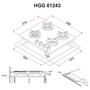 Варочная поверхность Perfelli HGG 61243 BL - 3