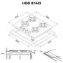 Варочная поверхность Perfelli HGG 61443 WH - 6