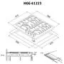 Варочная поверхность Perfelli HGG 61223 WH - 6